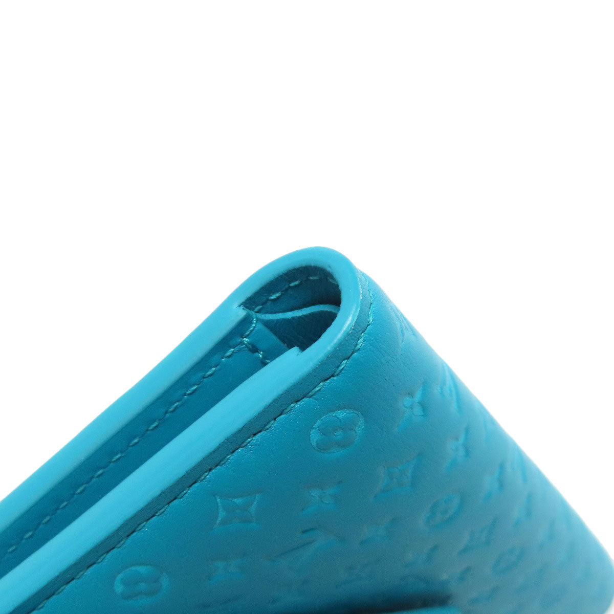 LOUIS VUITTON Bifold Wallet M82314 leather blue