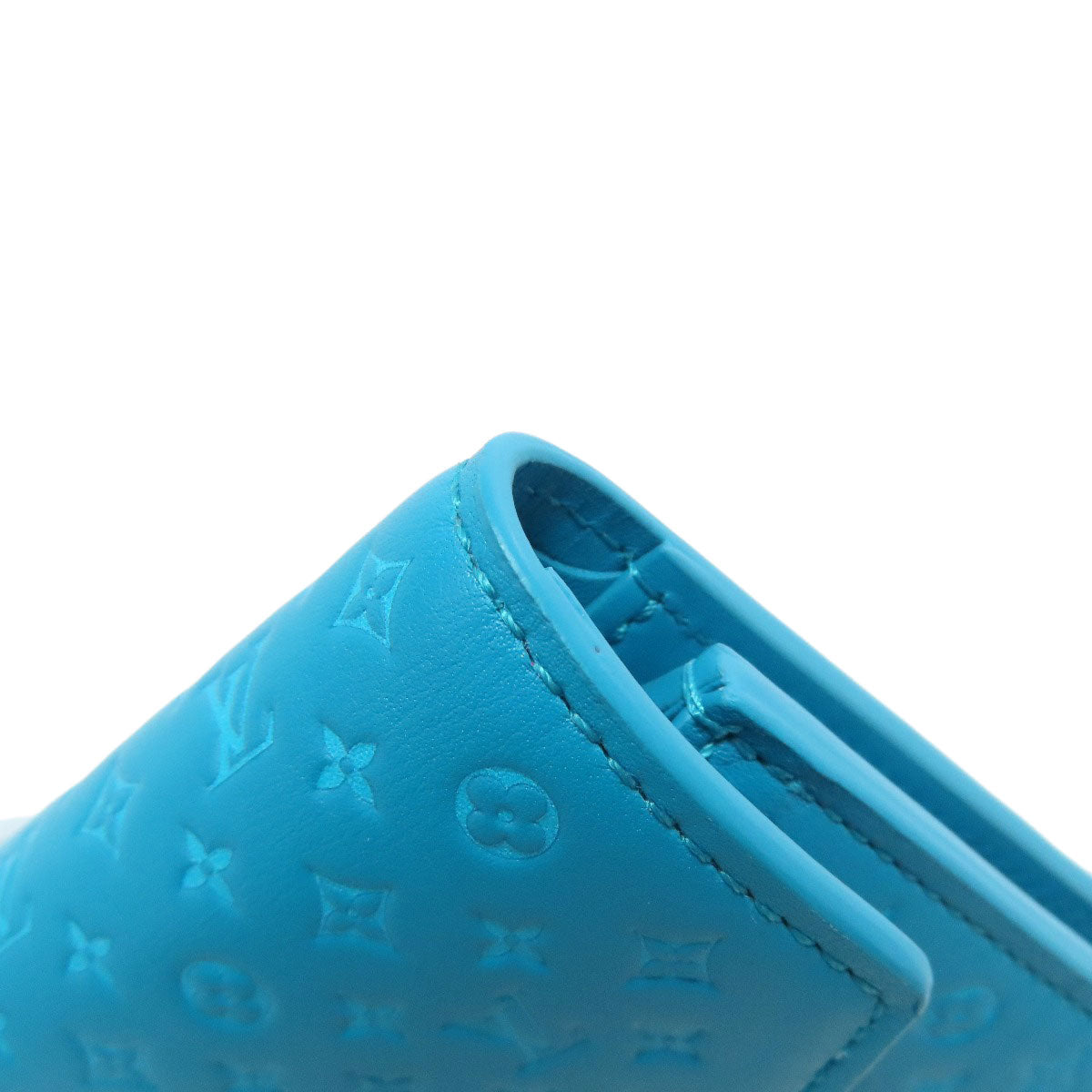 LOUIS VUITTON Bifold Wallet M82314 leather blue