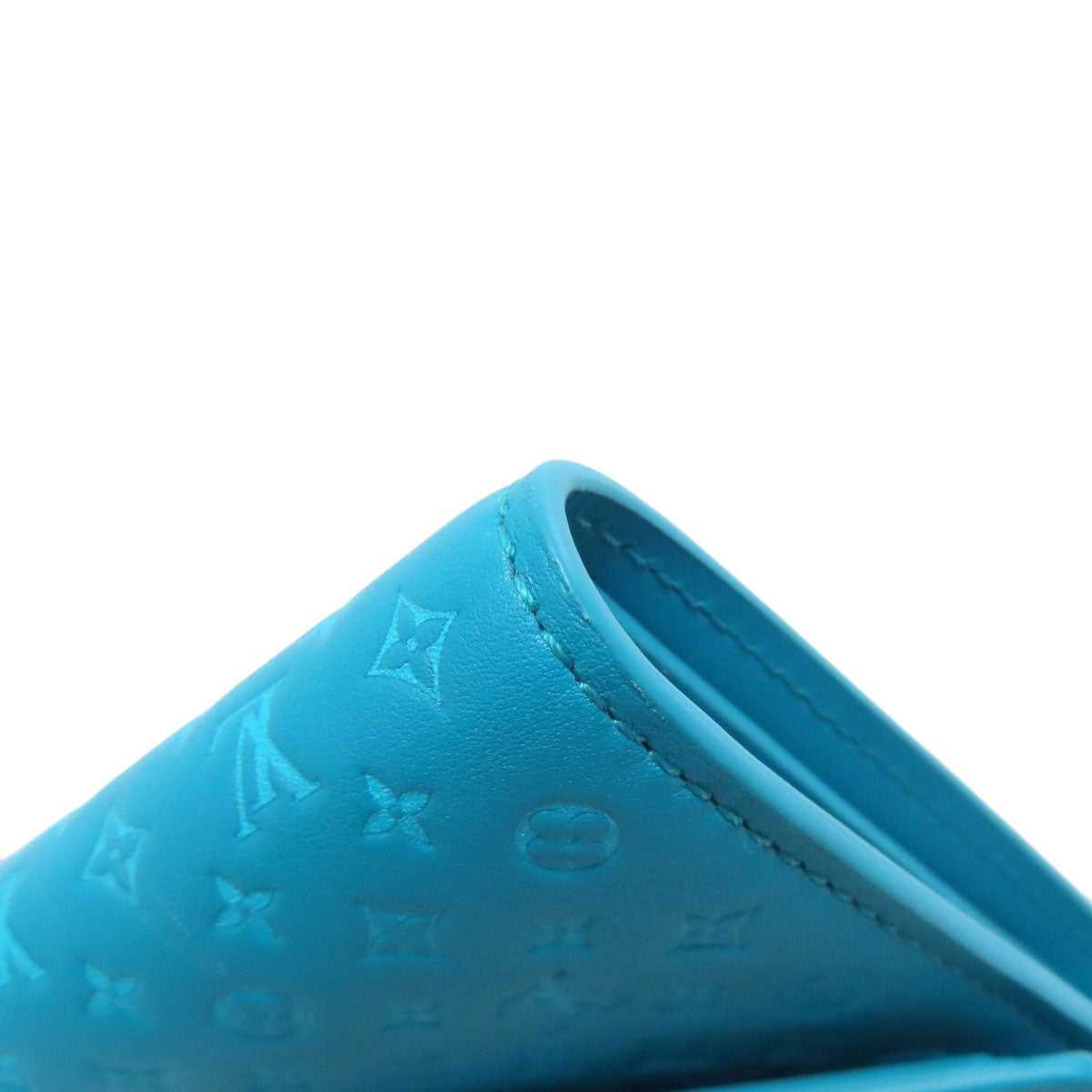 LOUIS VUITTON Bifold Wallet M82314 leather blue