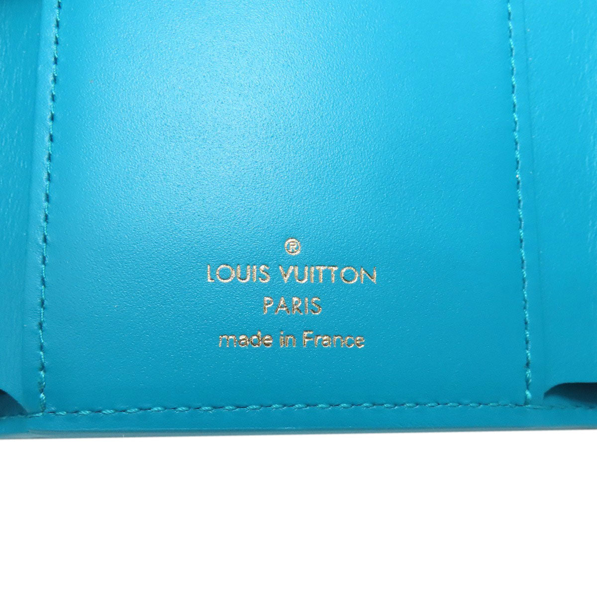 LOUIS VUITTON Bifold Wallet M82314 leather blue