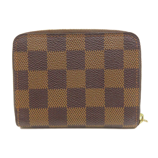 LOUIS VUITTON Coin case N63070 Damier canvas Brown Zippy coin purse
