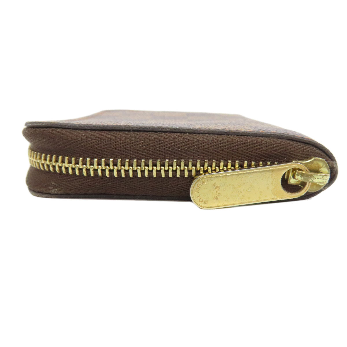 LOUIS VUITTON Coin case N63070 Damier canvas Brown Zippy coin purse
