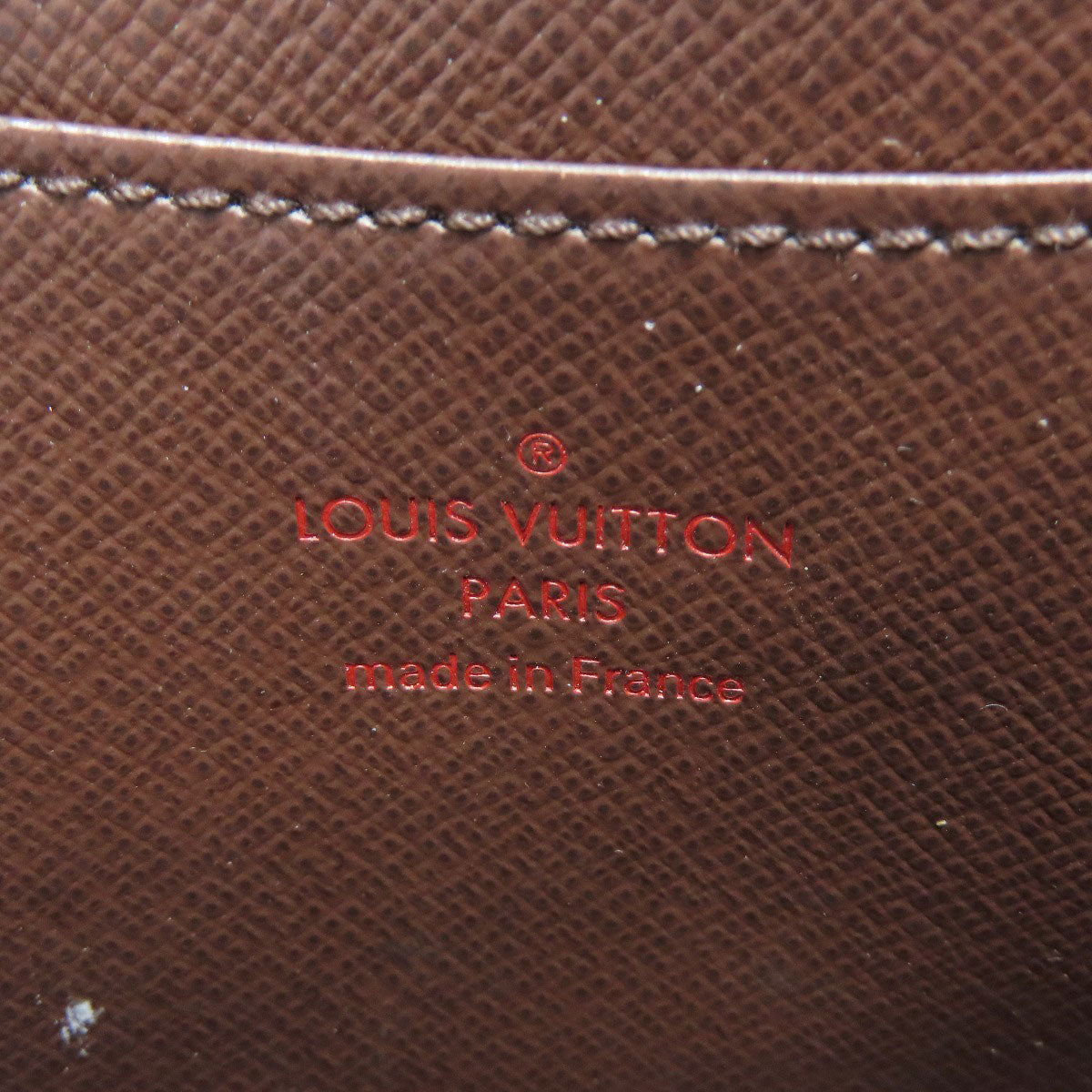 LOUIS VUITTON Coin case N63070 Damier canvas Brown Zippy coin purse