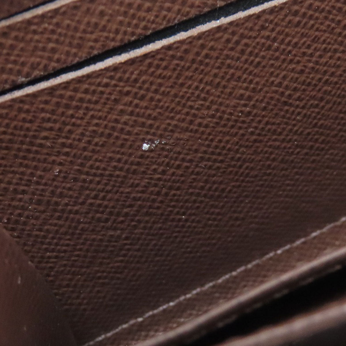 LOUIS VUITTON Coin case N63070 Damier canvas Brown Zippy coin purse