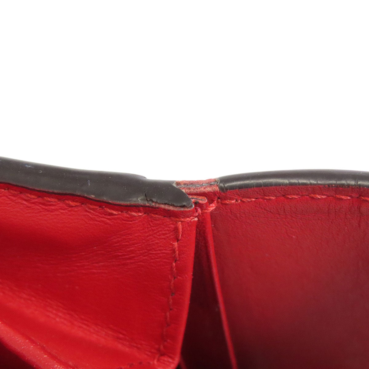 GUCCI Long Wallet Purse 476084 leather Red Sylvie Continental Women Used