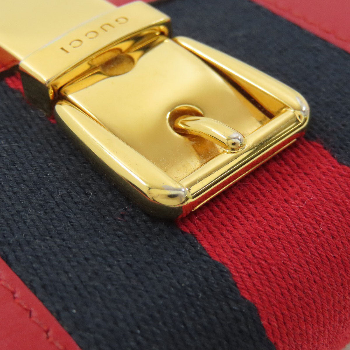 GUCCI Long Wallet Purse 476084 leather Red Sylvie Continental Women Used