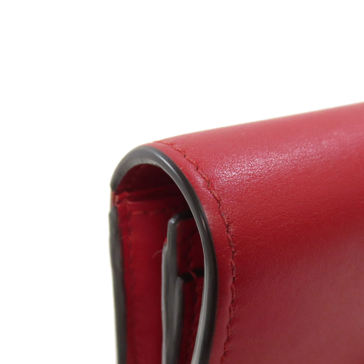 GUCCI Long Wallet Purse 476084 leather Red Sylvie Continental Women Used