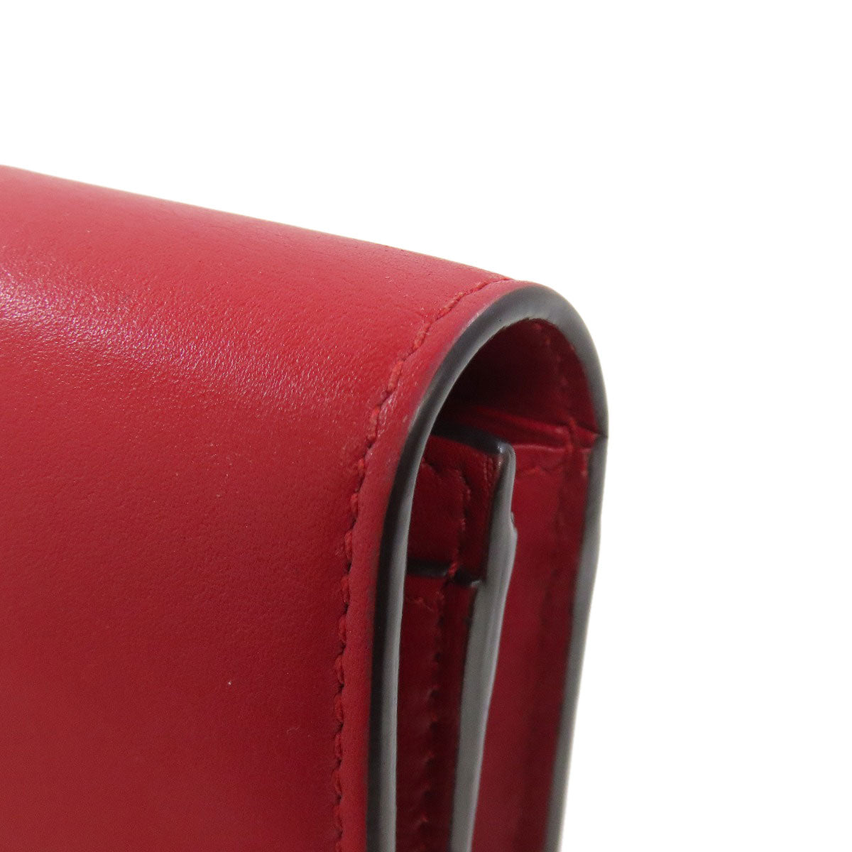 GUCCI Long Wallet Purse 476084 leather Red Sylvie Continental Women Used