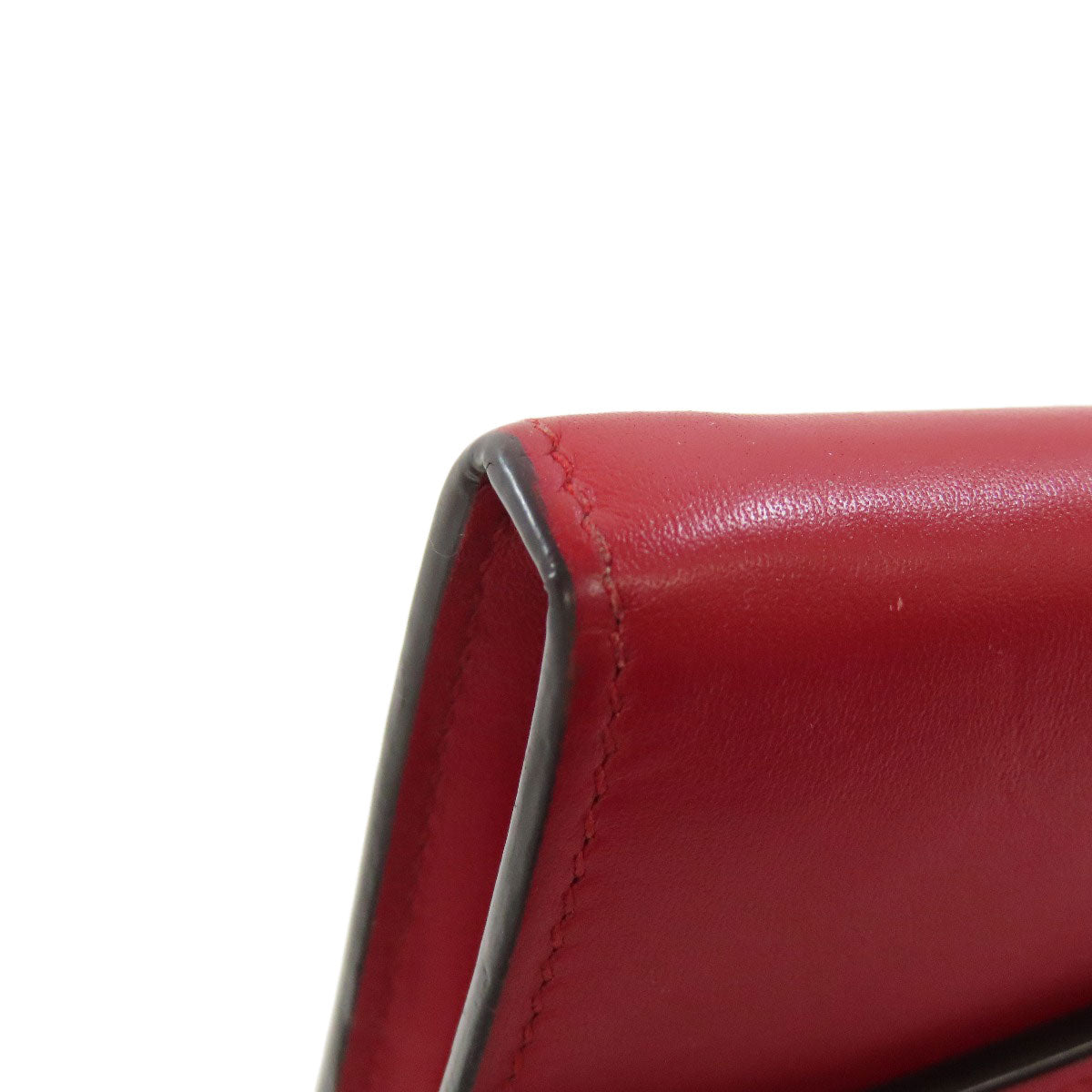 GUCCI Long Wallet Purse 476084 leather Red Sylvie Continental Women Used