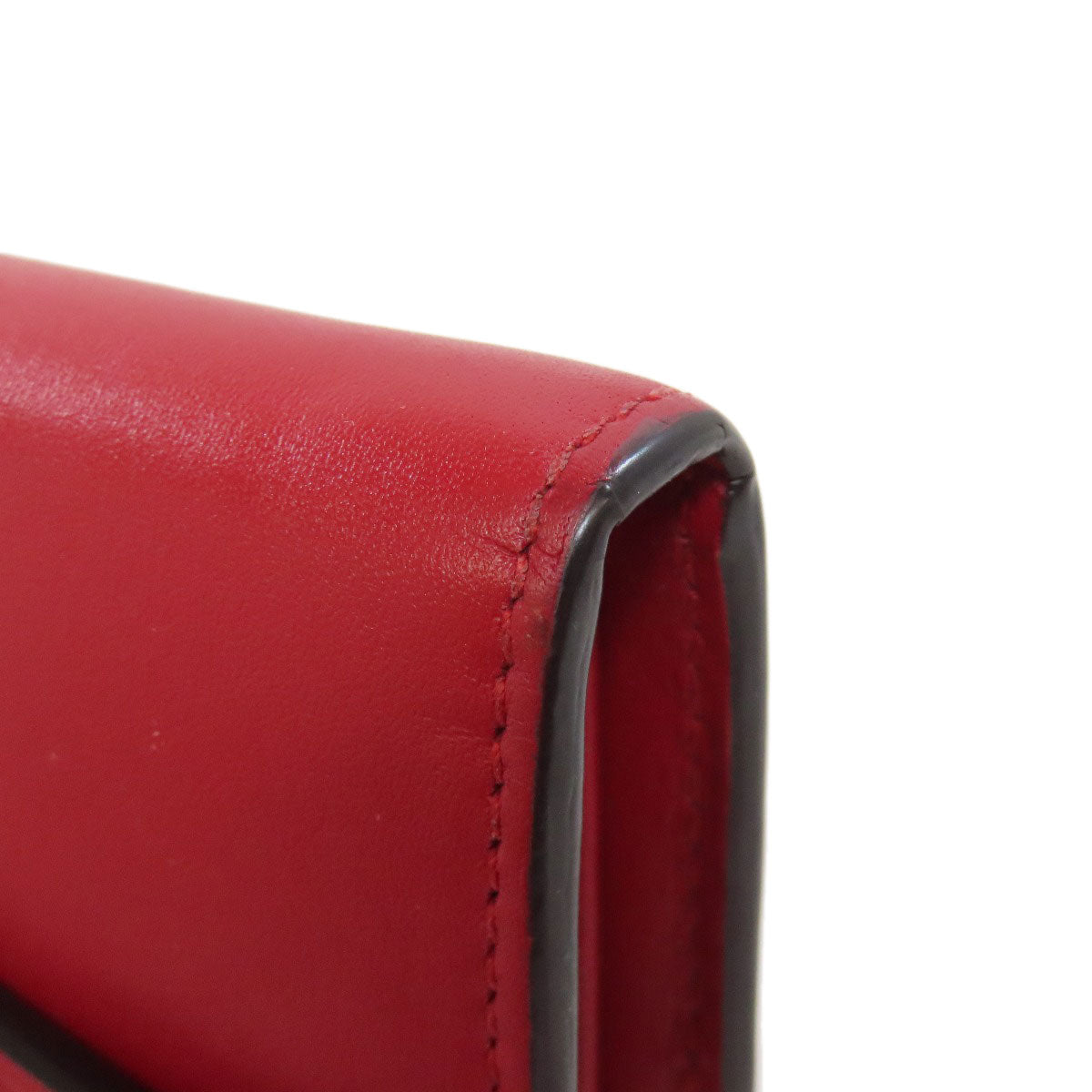 GUCCI Long Wallet Purse 476084 leather Red Sylvie Continental Women Used