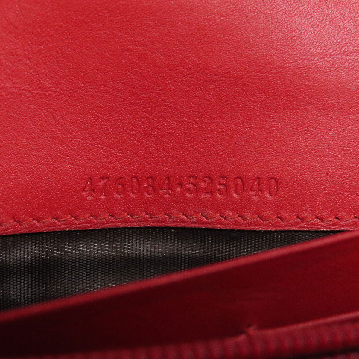 GUCCI Long Wallet Purse 476084 leather Red Sylvie Continental Women Used