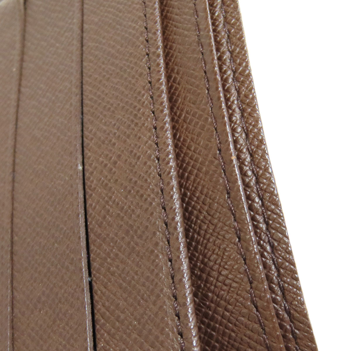 LOUIS VUITTON Bifold Wallet N61675 Damier canvas Brown Portefeuille�EMarco mens Used