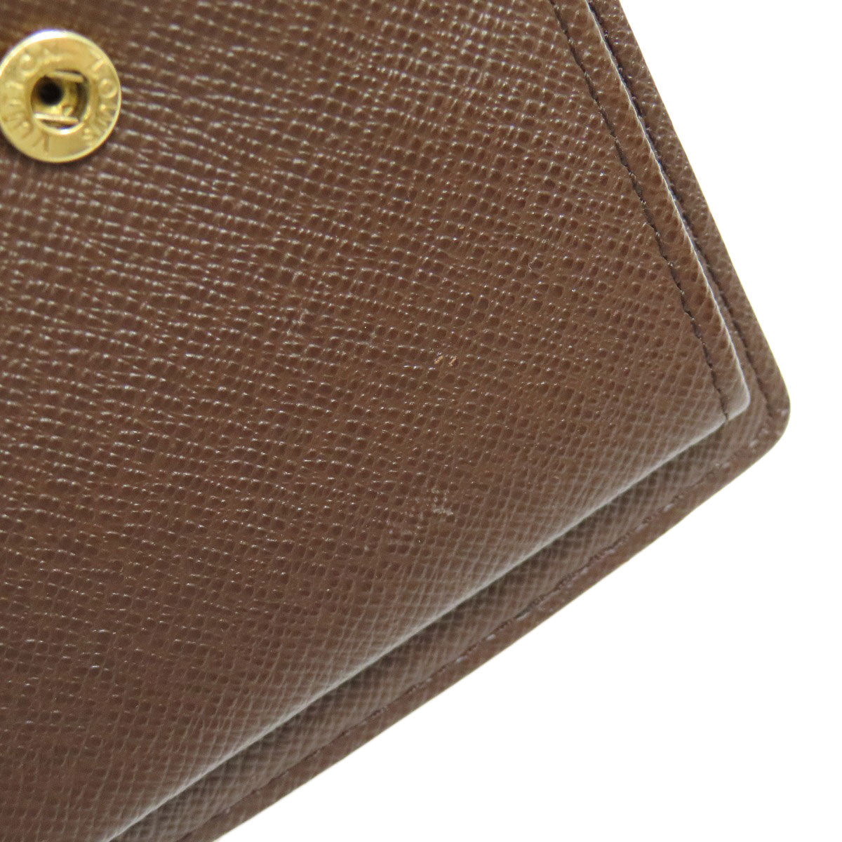 LOUIS VUITTON Bifold Wallet N61675 Damier canvas Brown Portefeuille�EMarco mens Used
