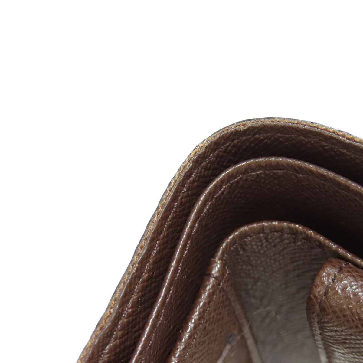 LOUIS VUITTON Bifold Wallet N61675 Damier canvas Brown Portefeuille�EMarco mens Used