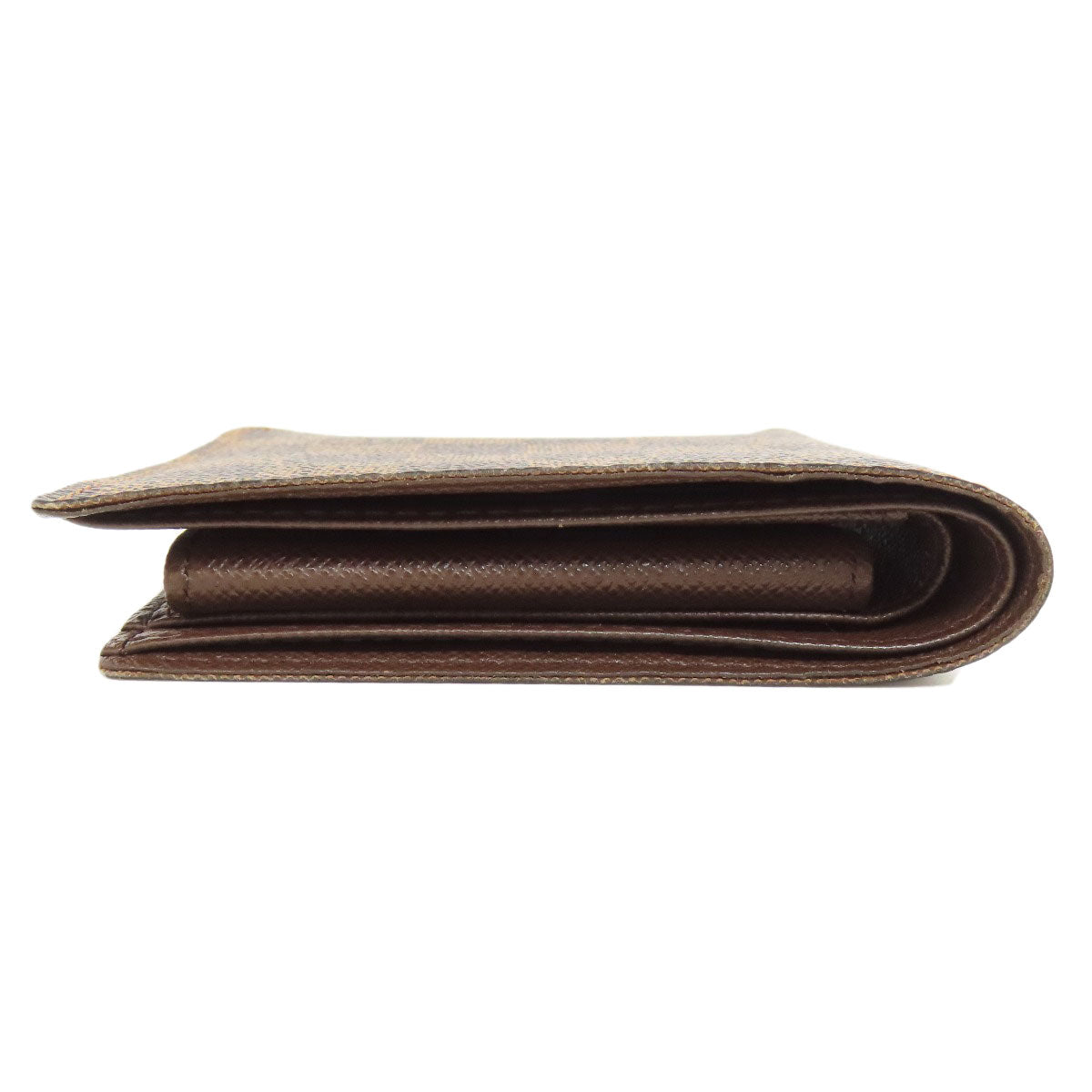 LOUIS VUITTON Bifold Wallet N61675 Damier canvas Brown Portefeuille�EMarco mens Used