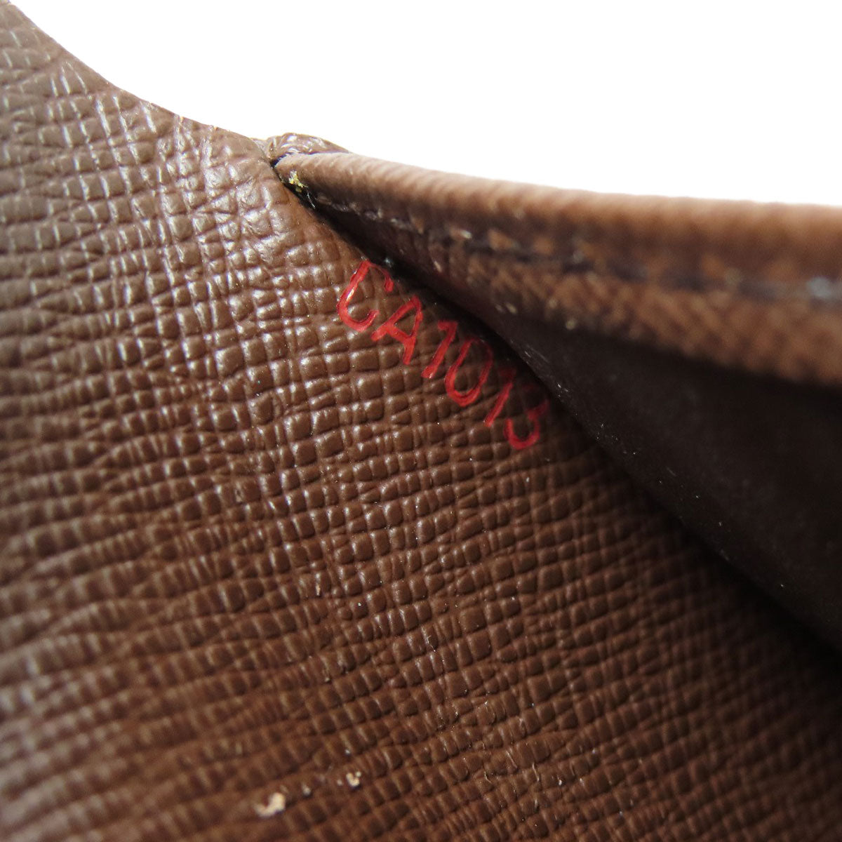 LOUIS VUITTON Bifold Wallet N61675 Damier canvas Brown Portefeuille�EMarco mens Used