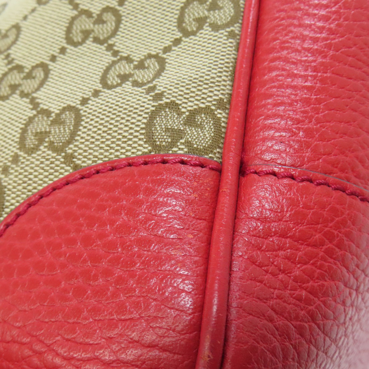 GUCCI Handbag 449241 canvas Red Outlet GG 2WAY Women Used