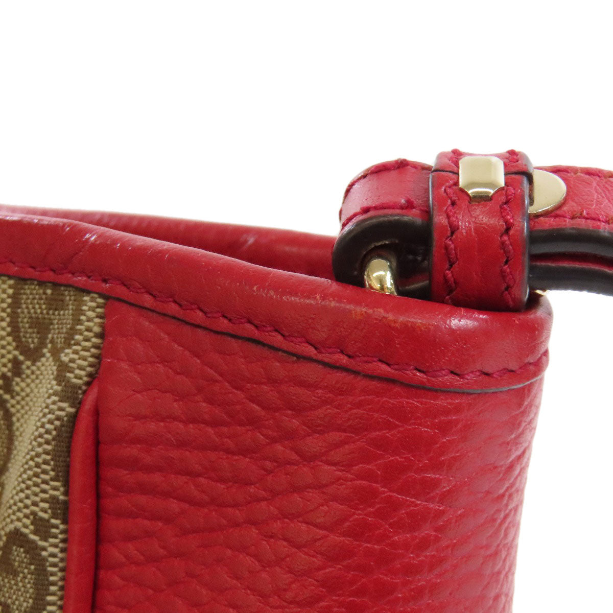 GUCCI Handbag 449241 canvas Red Outlet GG 2WAY Women Used