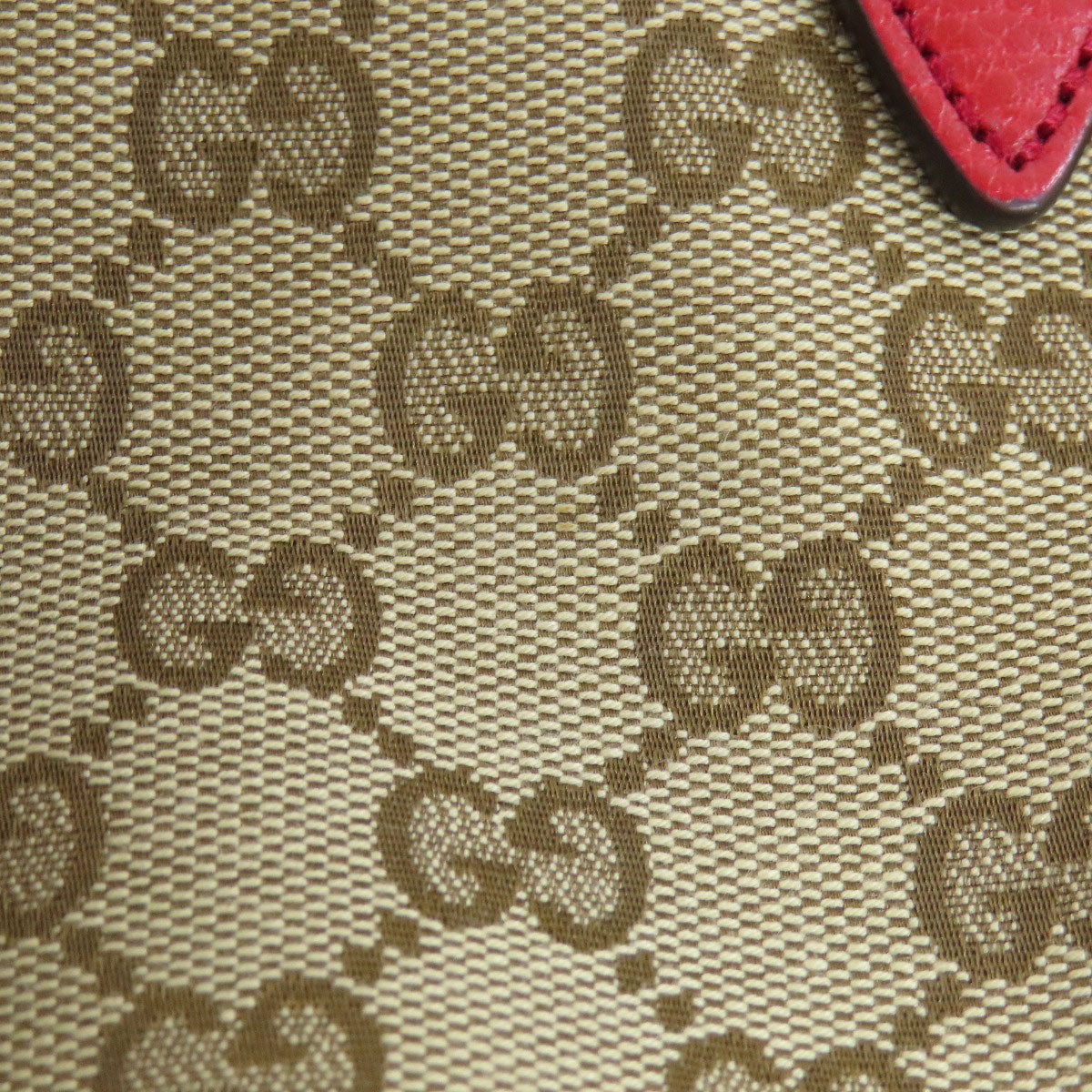 GUCCI Handbag 449241 canvas Red Outlet GG 2WAY Women Used