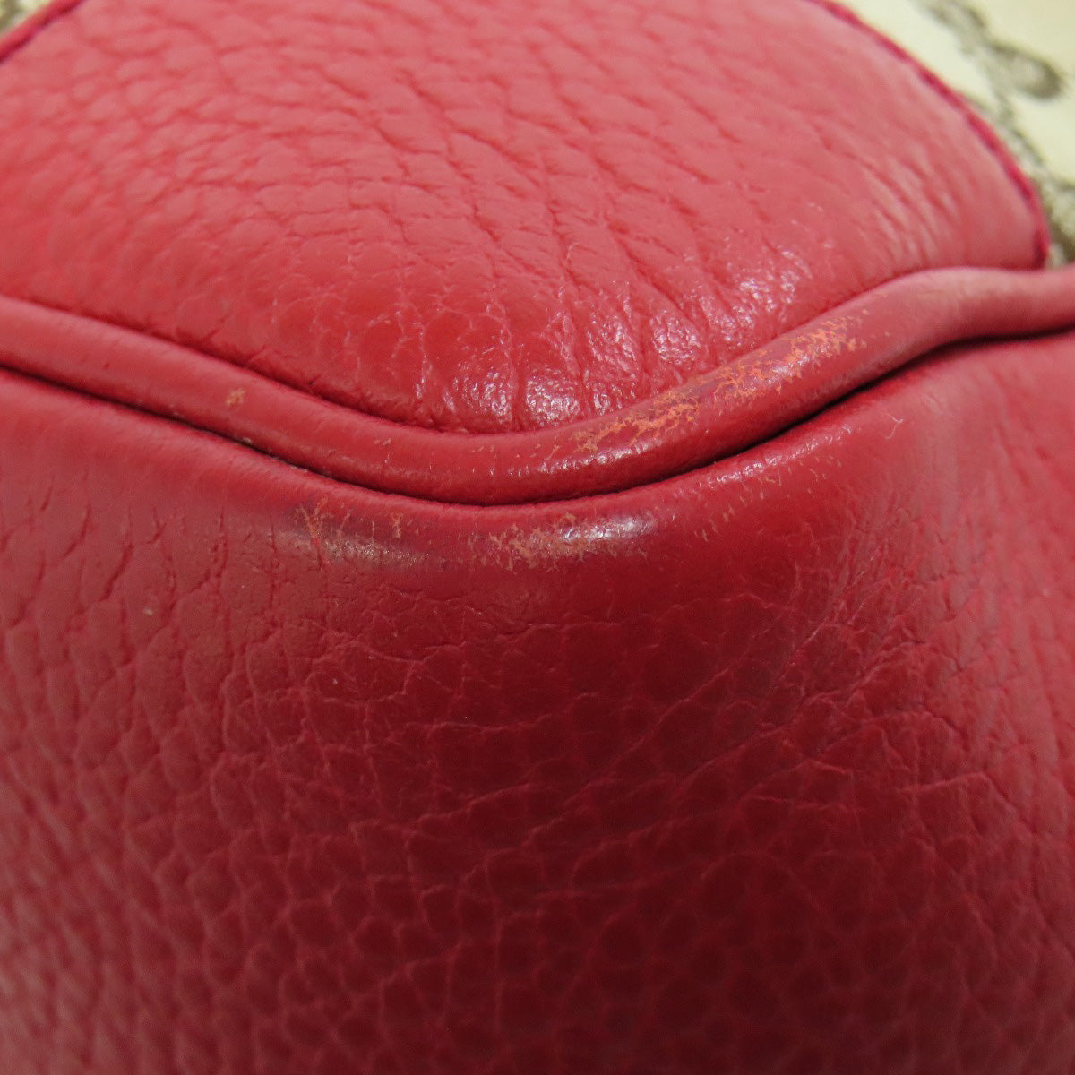 GUCCI Handbag 449241 canvas Red Outlet GG 2WAY Women Used