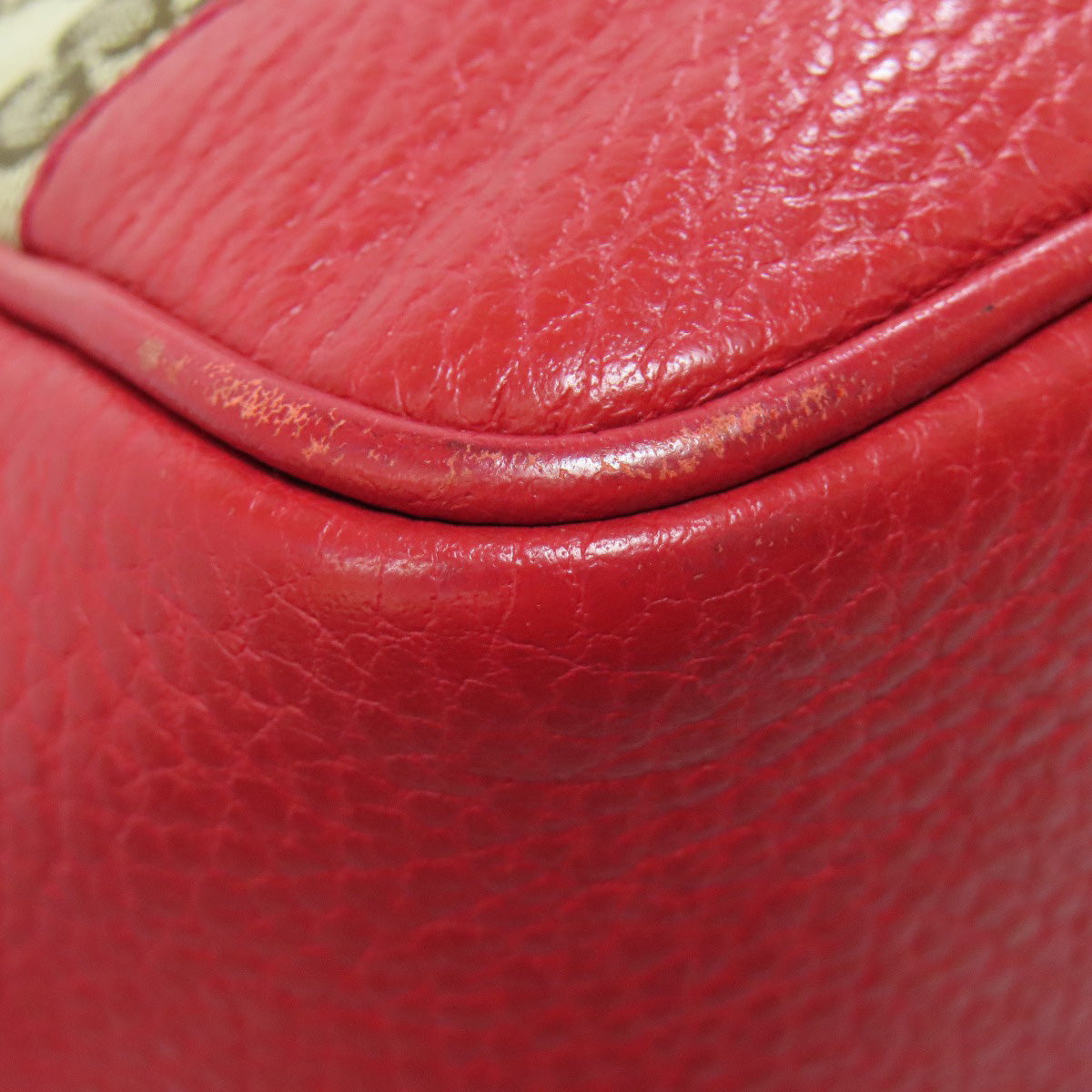 GUCCI Handbag 449241 canvas Red Outlet GG 2WAY Women Used