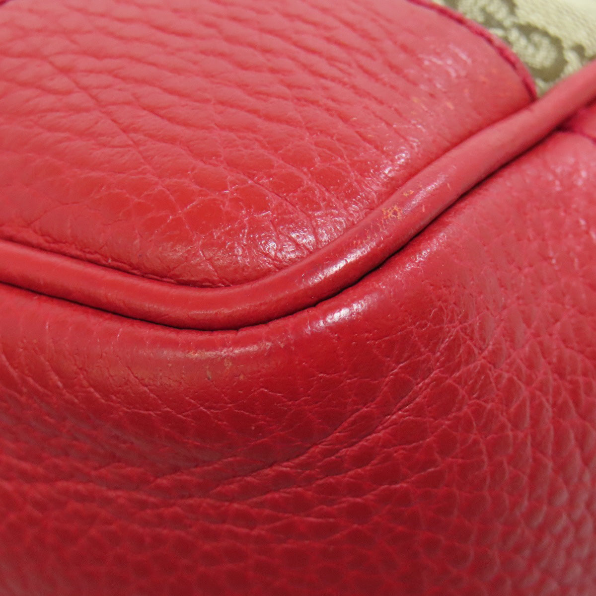 GUCCI Handbag 449241 canvas Red Outlet GG 2WAY Women Used