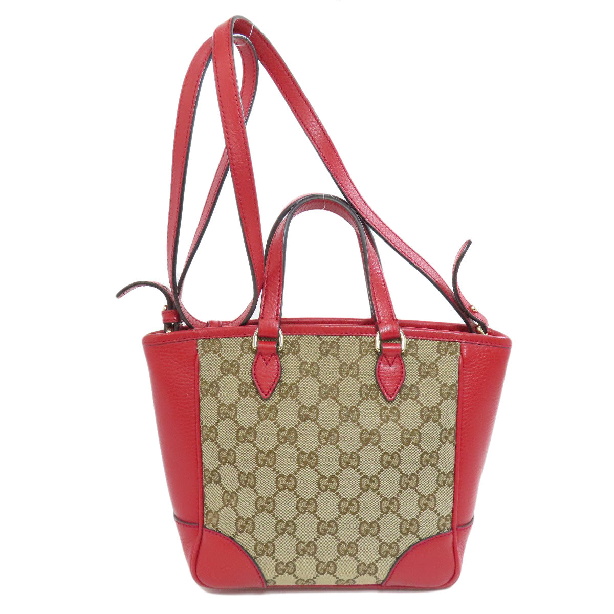 GUCCI Handbag 449241 canvas Red Outlet GG 2WAY Women Used