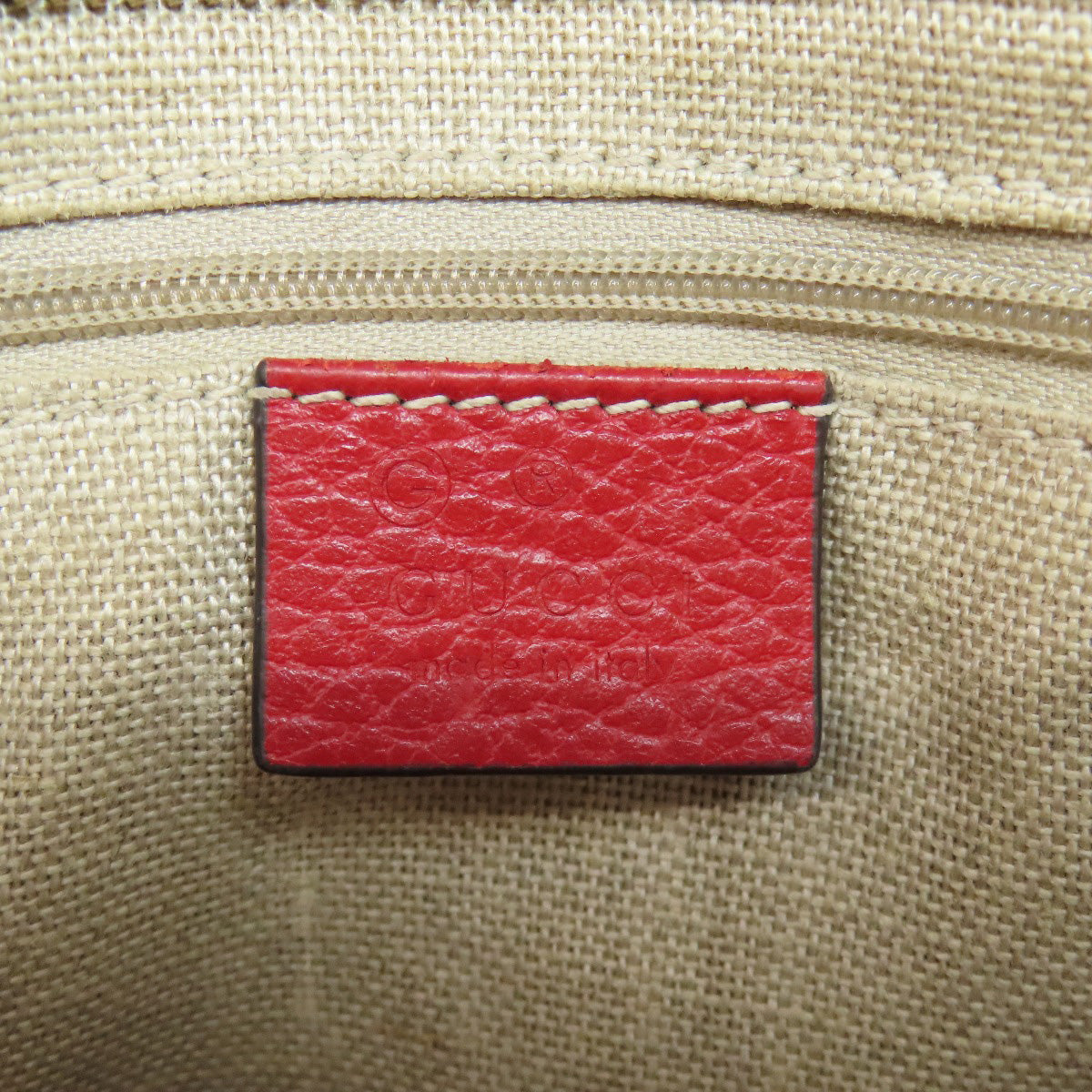 GUCCI Handbag 449241 canvas Red Outlet GG 2WAY Women Used