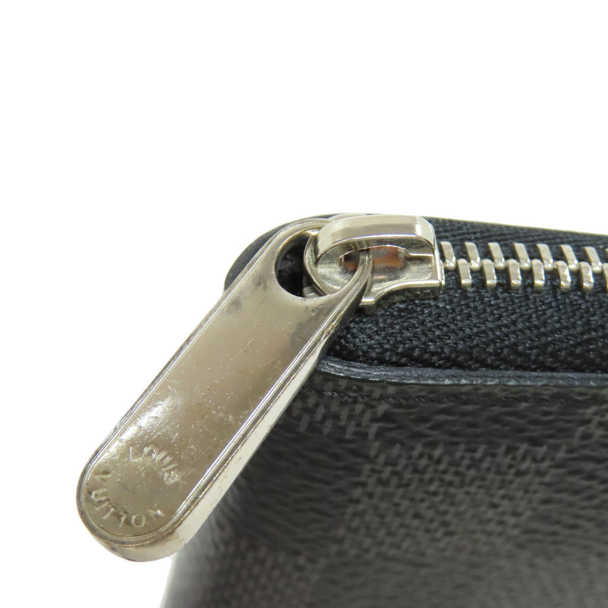 LOUIS VUITTON Coin case N63076 Damier canvas black Zippy coin purse mens(Unisex) Used