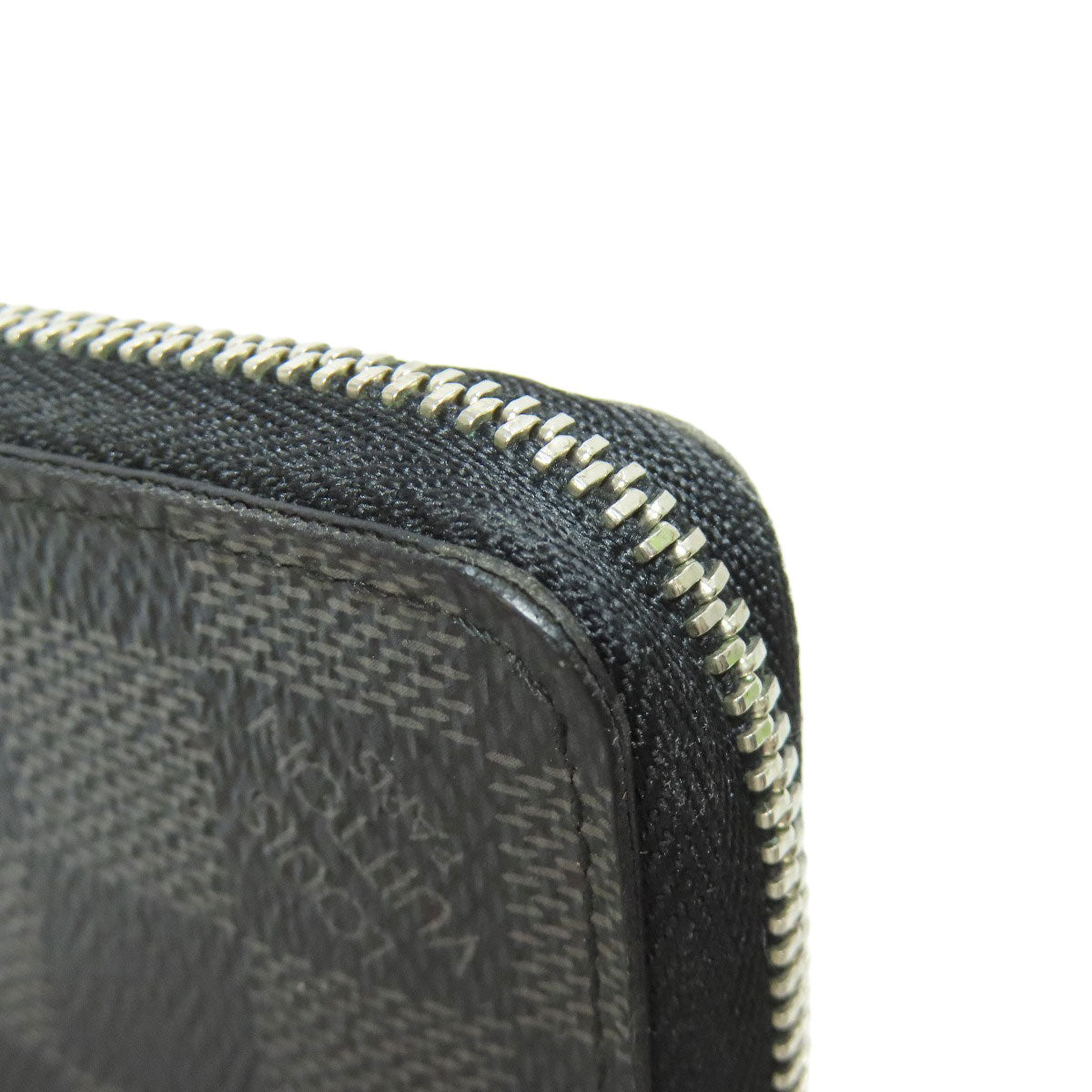 LOUIS VUITTON Coin case N63076 Damier canvas black Zippy coin purse mens(Unisex) Used