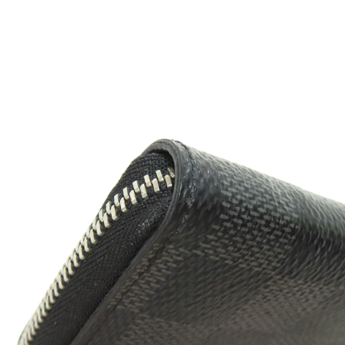 LOUIS VUITTON Coin case N63076 Damier canvas black Zippy coin purse mens(Unisex) Used