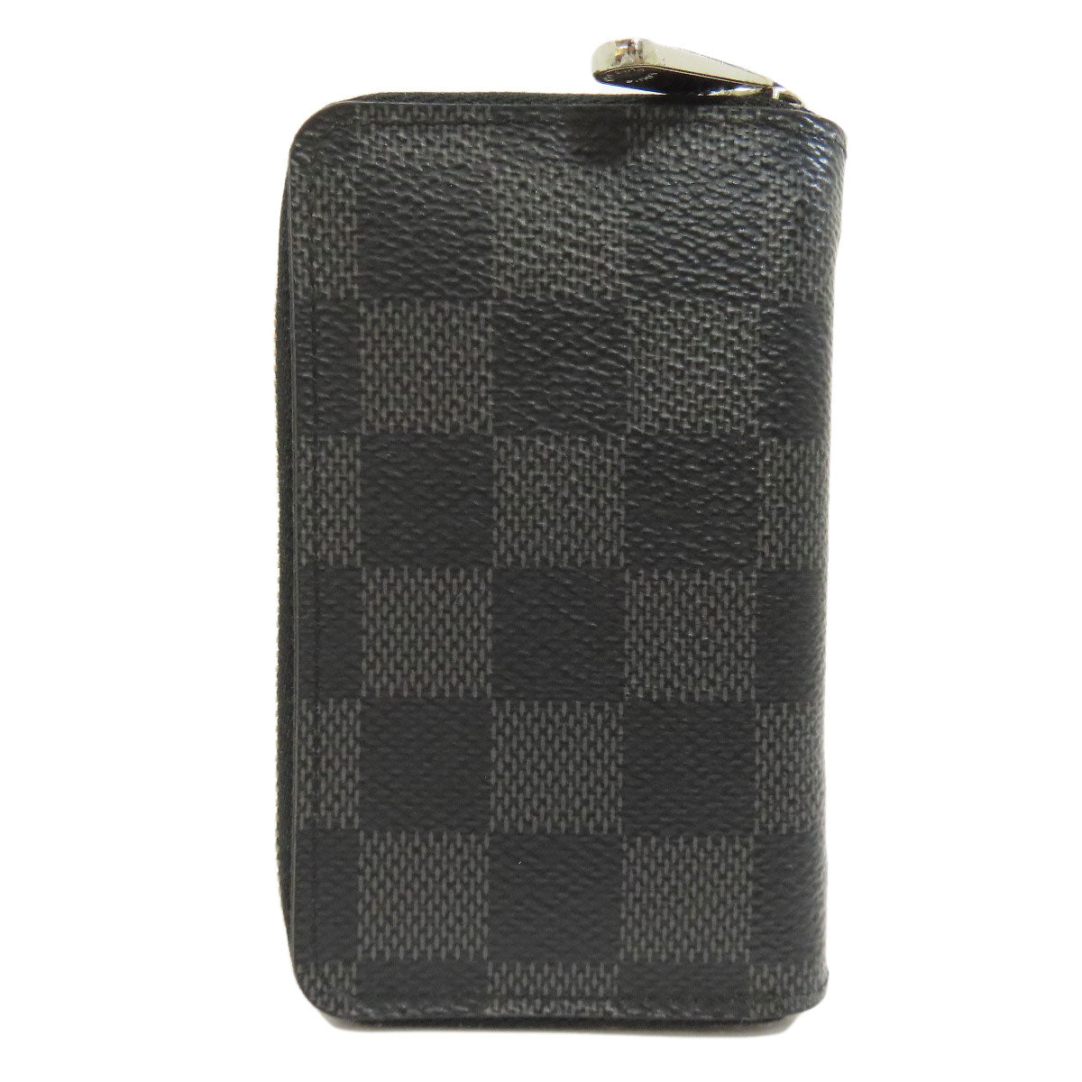 LOUIS VUITTON Coin case N63076 Damier canvas black Zippy coin purse mens(Unisex) Used