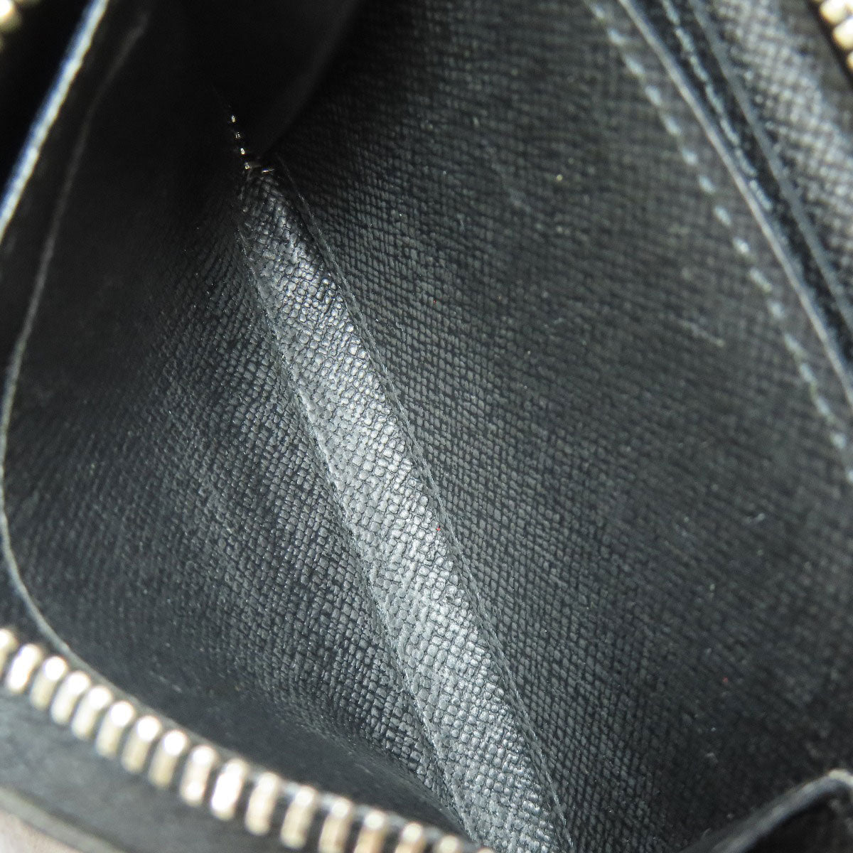 LOUIS VUITTON Coin case N63076 Damier canvas black Zippy coin purse mens(Unisex) Used