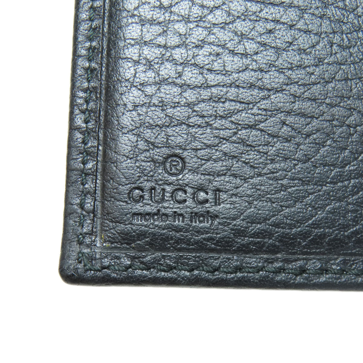 GUCCI Bifold Wallet 474746 leather black GG Marmont Tri-Fold Wallet Women Used