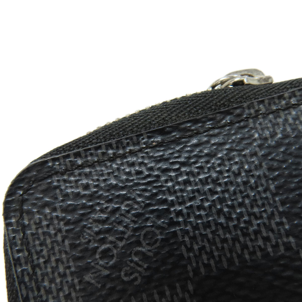 LOUIS VUITTON Coin case N63076 Damier canvas gray Zippy coin purse mens Used