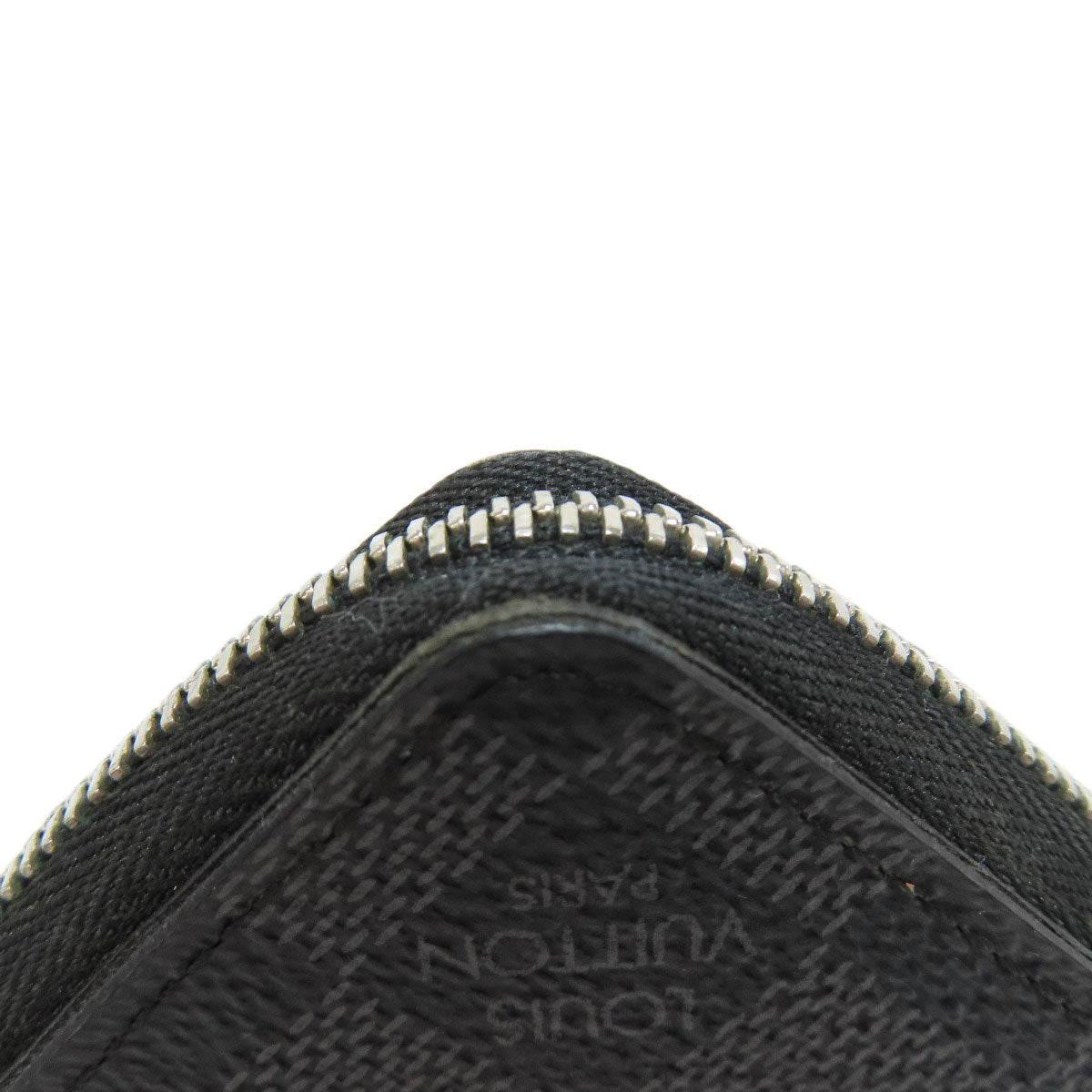 LOUIS VUITTON Coin case N63076 Damier canvas gray Zippy coin purse mens Used
