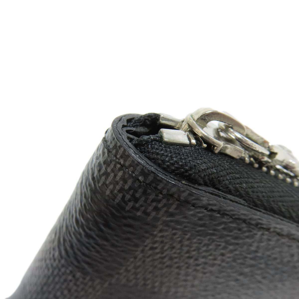 LOUIS VUITTON Coin case N63076 Damier canvas gray Zippy coin purse mens Used