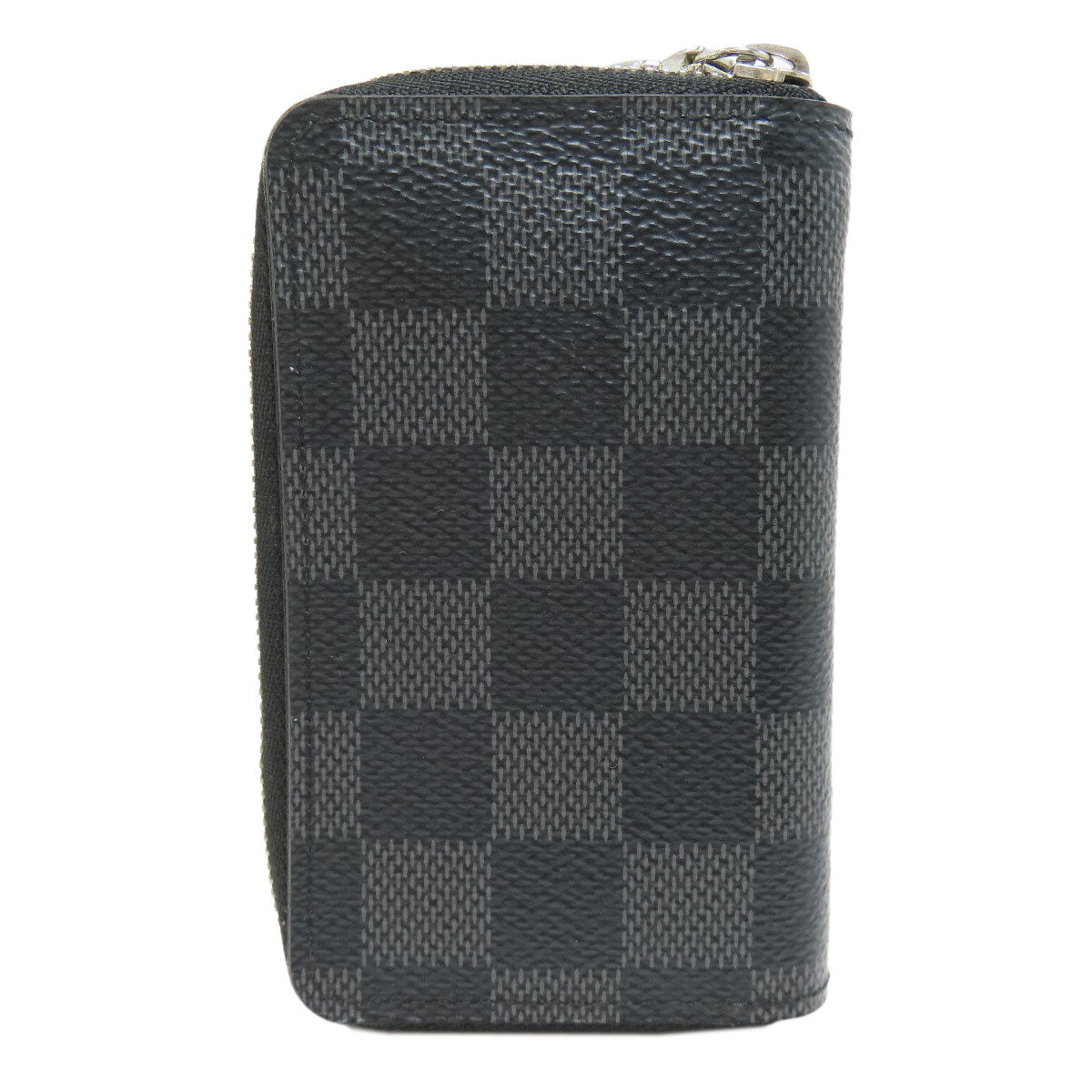 LOUIS VUITTON Coin case N63076 Damier canvas gray Zippy coin purse mens Used