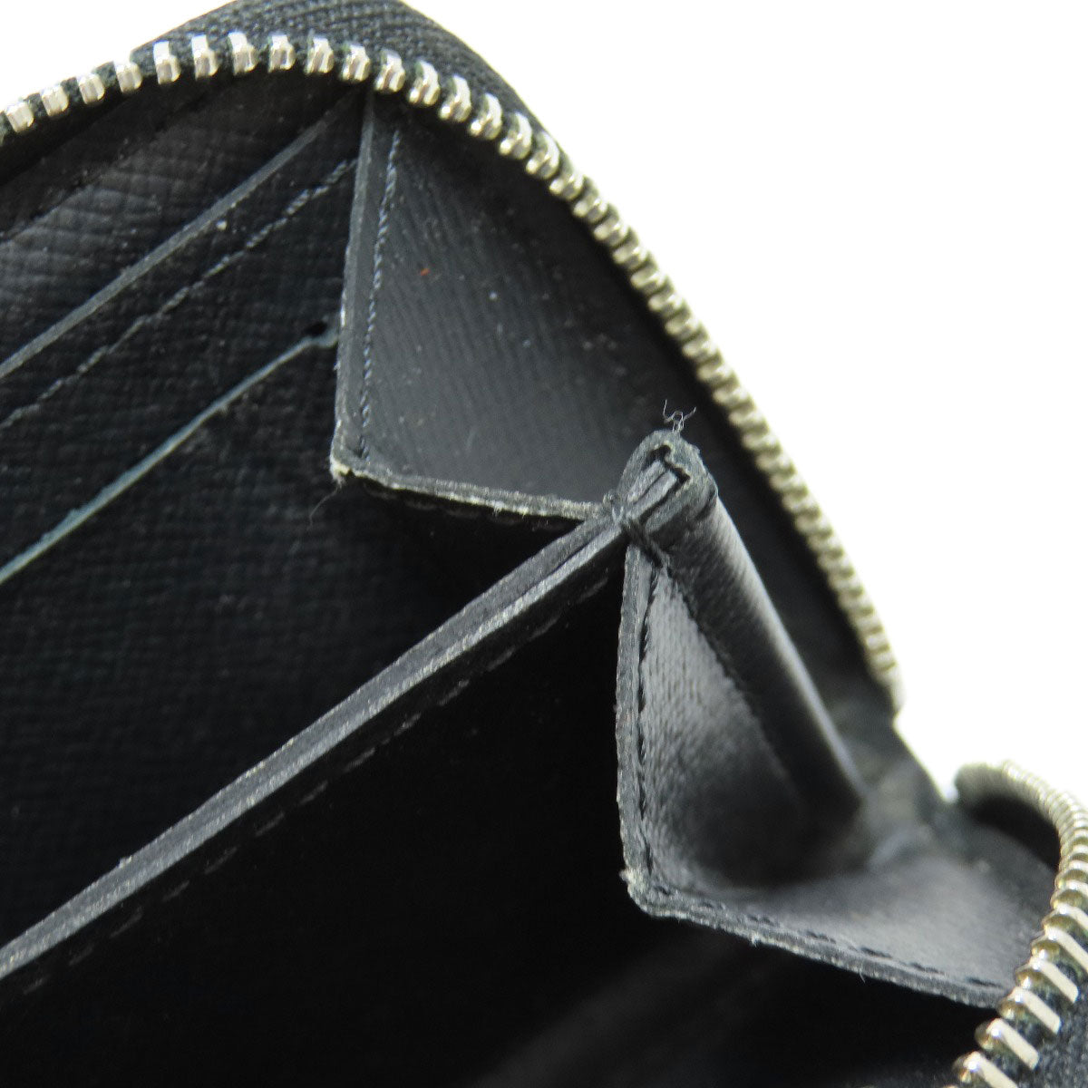 LOUIS VUITTON Coin case N63076 Damier canvas gray Zippy coin purse mens Used