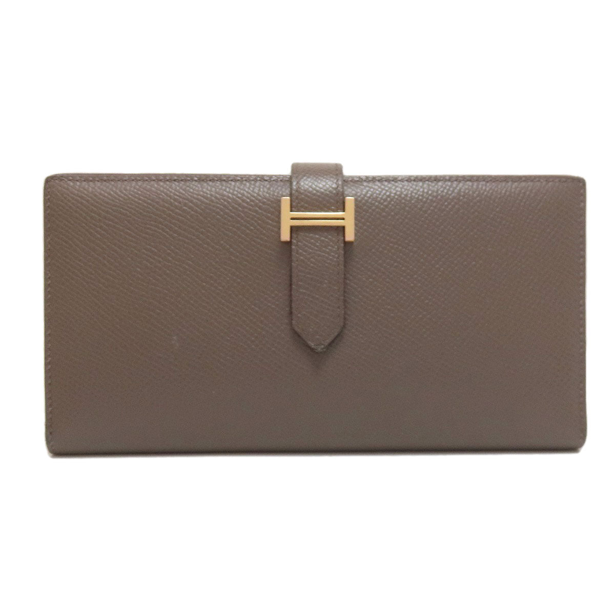 HERMES Long Wallet Purse Epsom beige