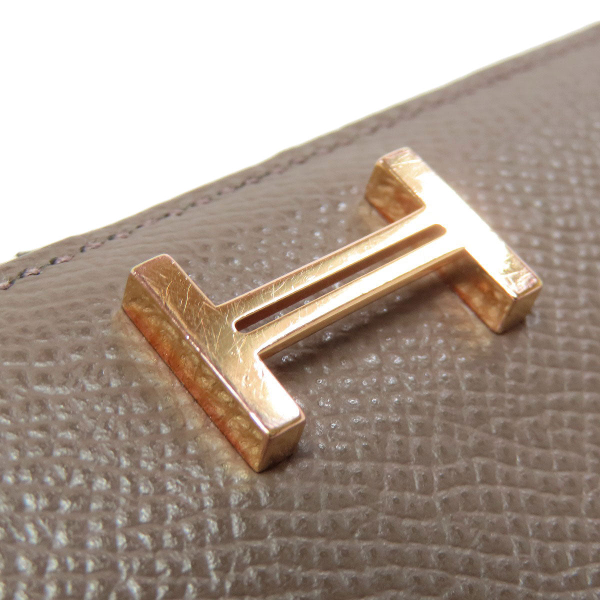 HERMES Long Wallet Purse Epsom beige