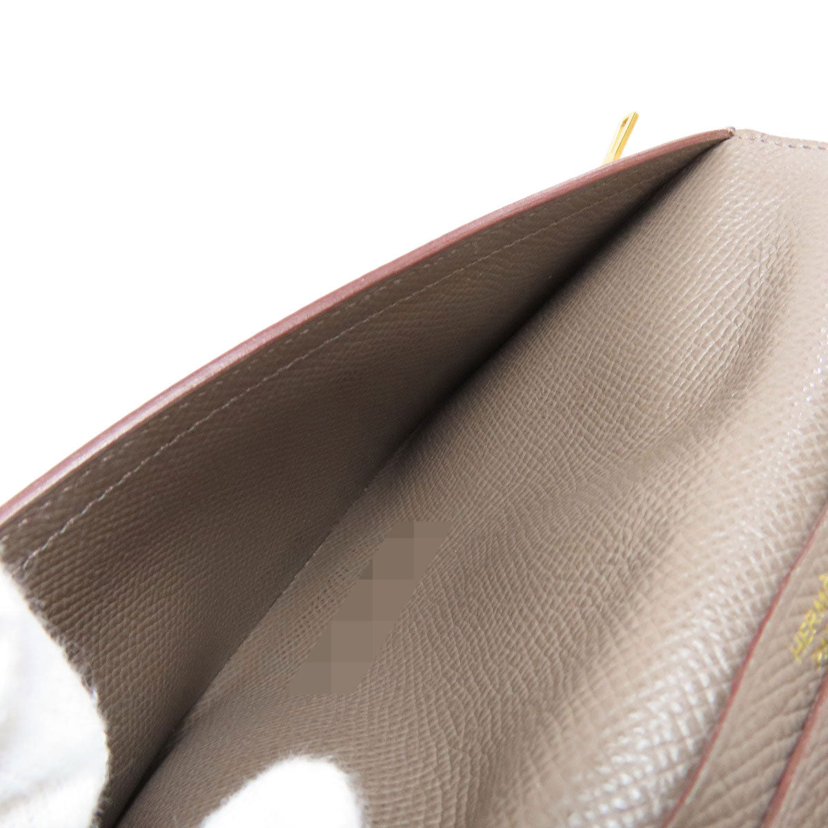 HERMES Long Wallet Purse Epsom beige