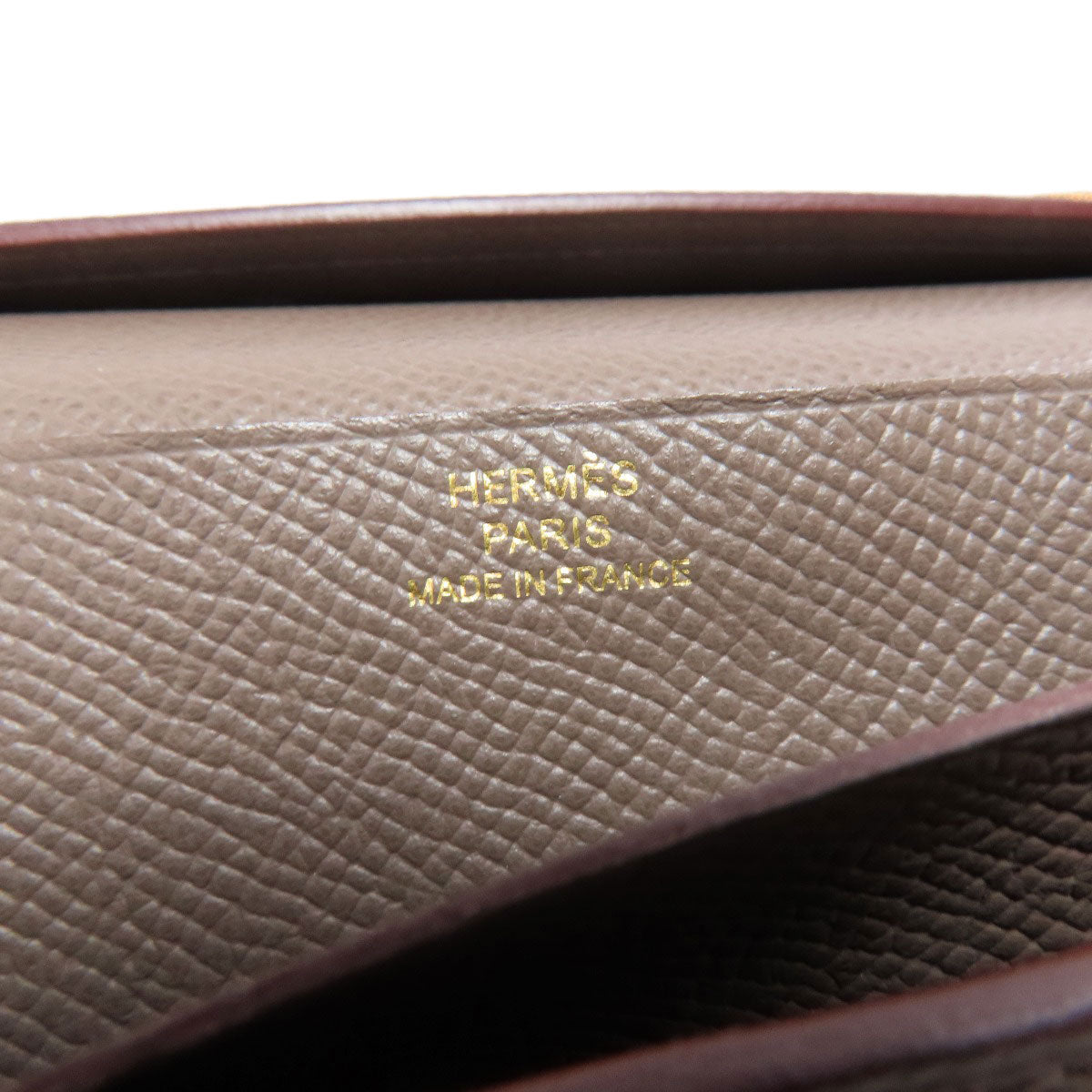 HERMES Long Wallet Purse Epsom beige