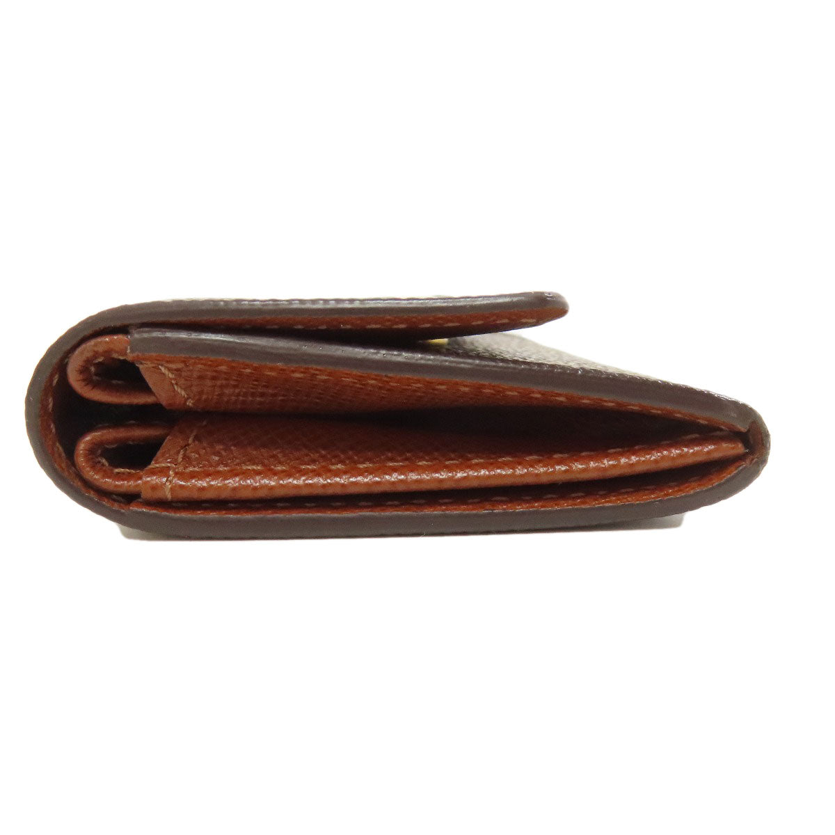 LOUIS VUITTON Coin case M61930 Monogram canvas Brown Portonet Plat Women Used