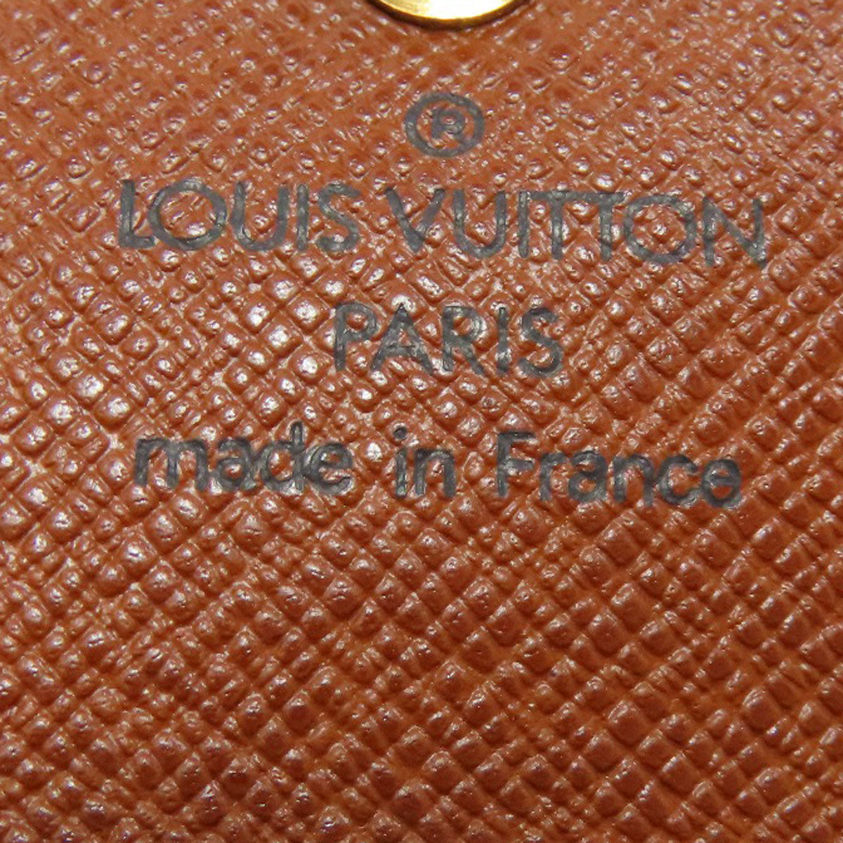 LOUIS VUITTON Coin case M61930 Monogram canvas Brown Portonet Plat Women Used