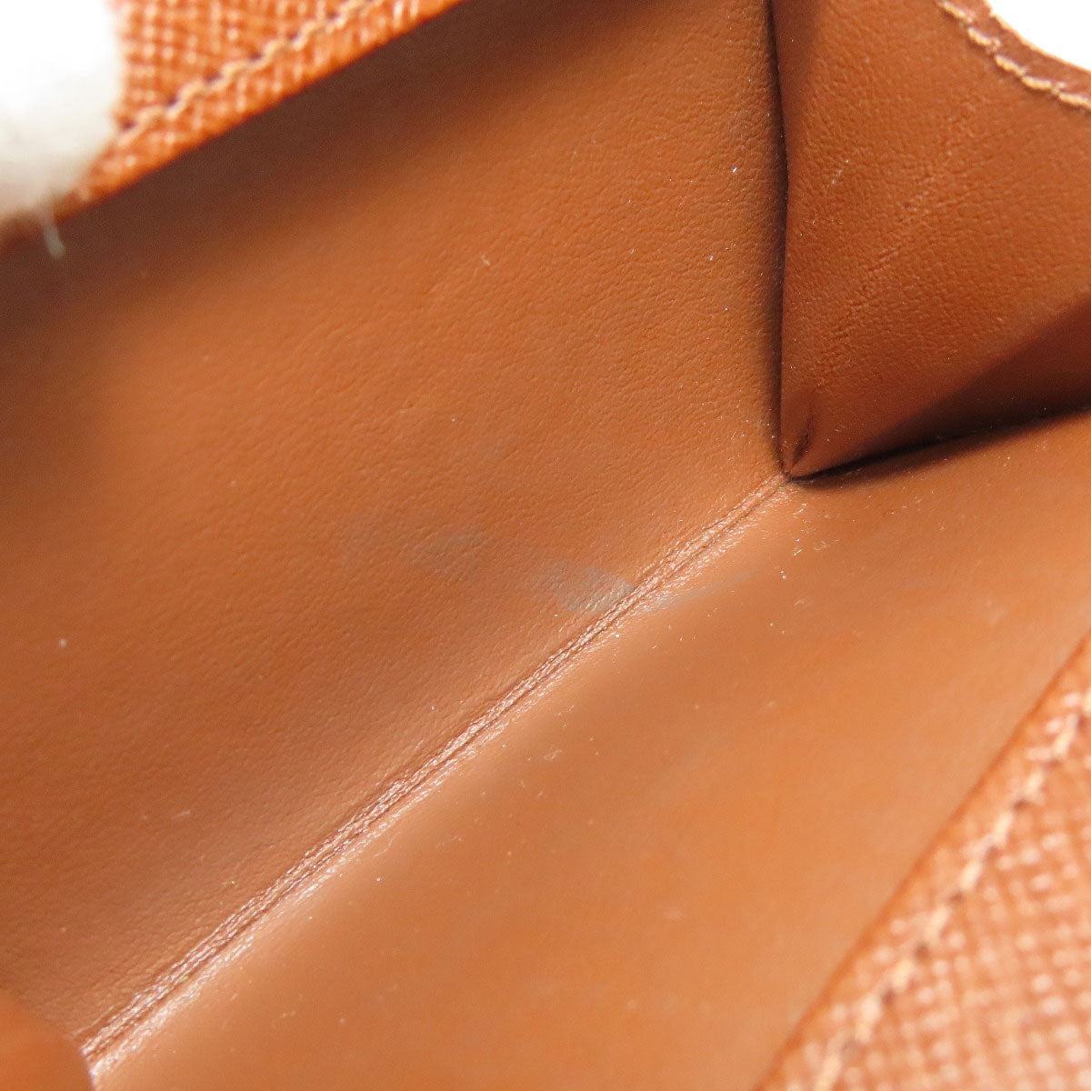 LOUIS VUITTON Coin case M61930 Monogram canvas Brown Portonet Plat Women Used