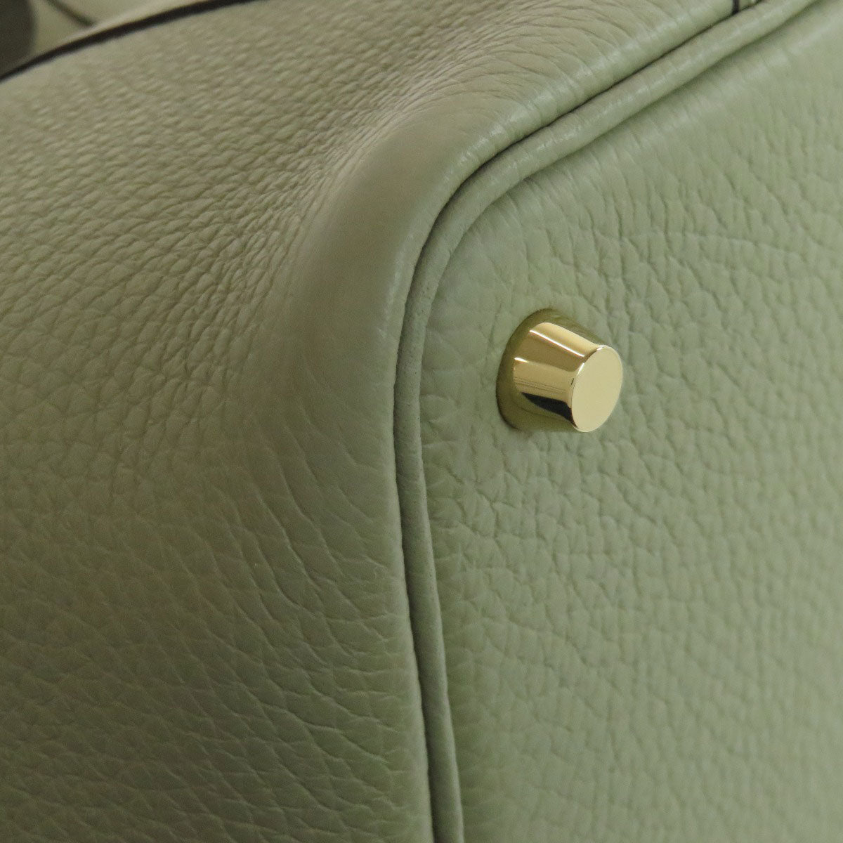 HERMES Handbag Taurillon Clemence green Picotin Lock PM Gold Metal Women Used