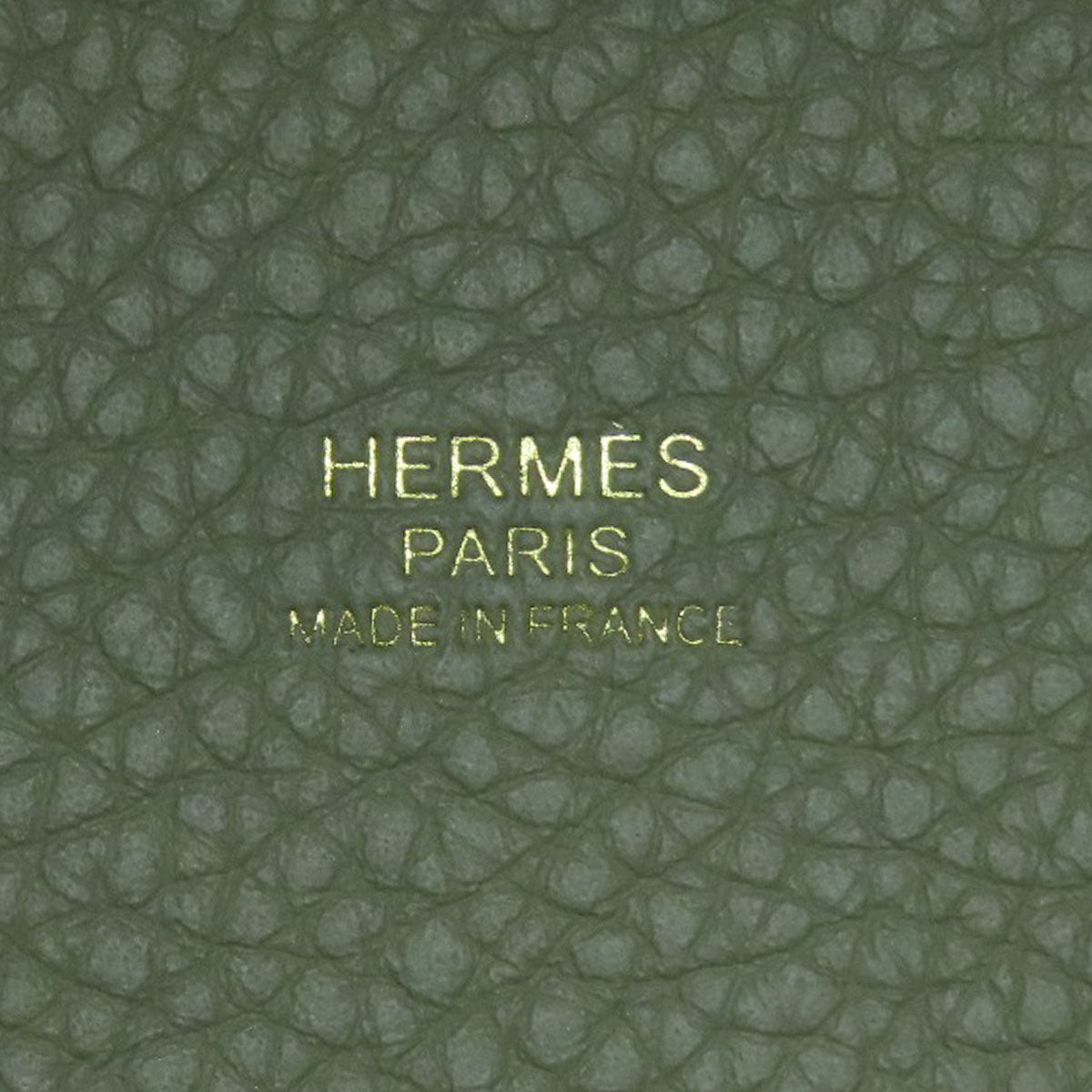 HERMES Handbag Taurillon Clemence green Picotin Lock PM Gold Metal Women Used