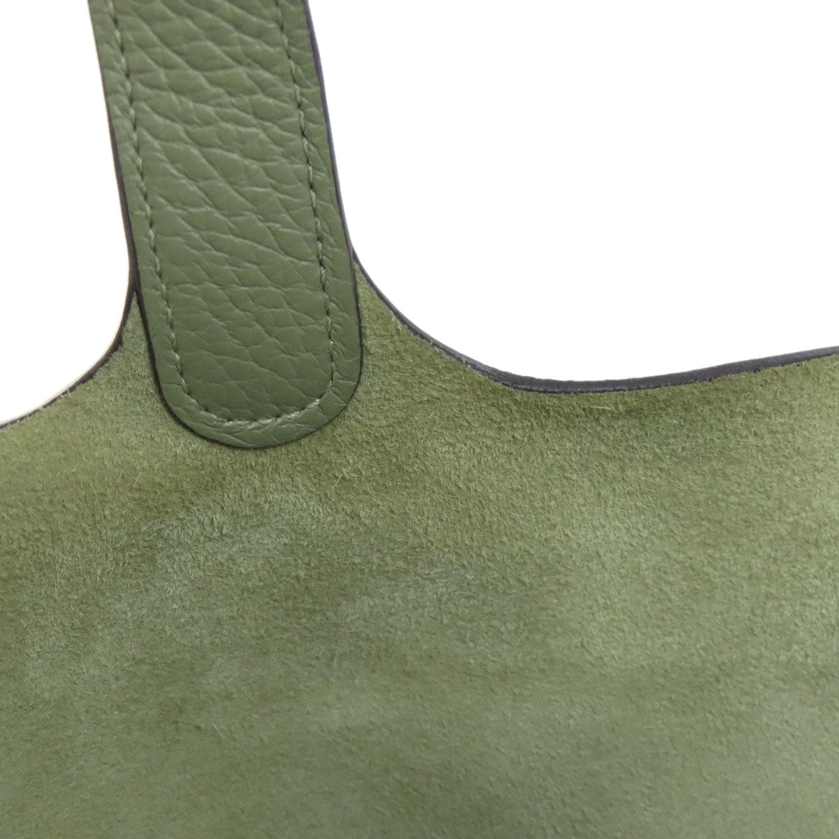 HERMES Handbag Taurillon Clemence green Picotin Lock PM Gold Metal Women Used