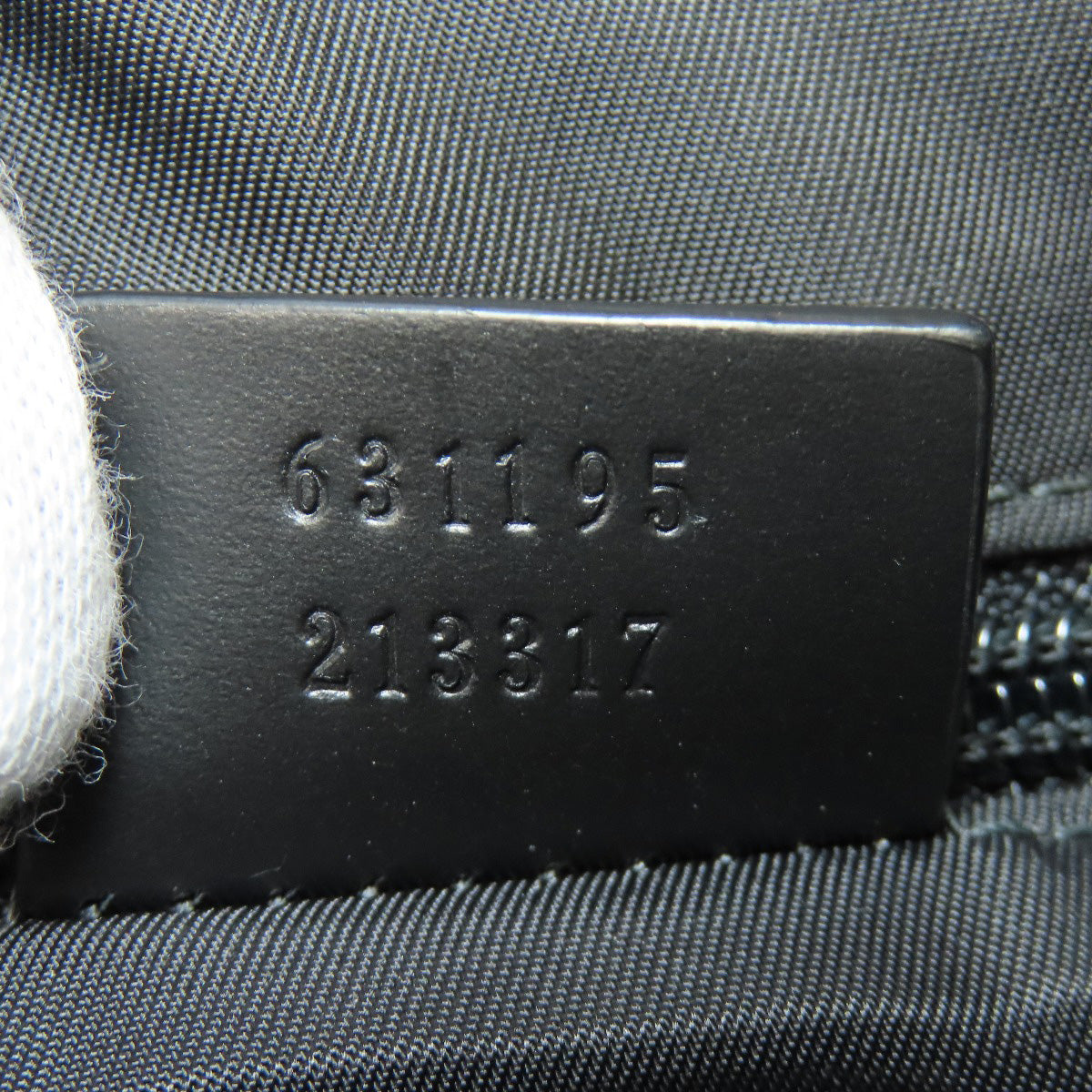 GUCCI Shoulder Bag 631195 canvas black Sherry line outlet Women Used